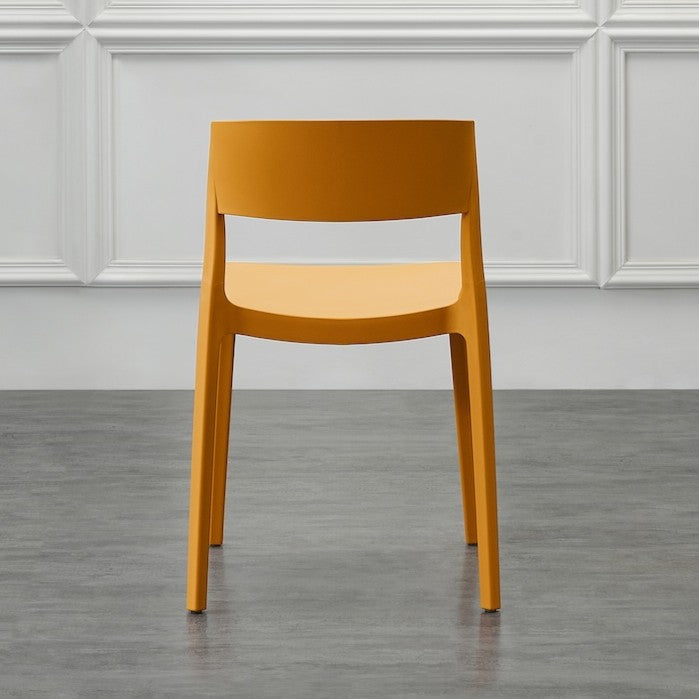 Set de 4 Sillas Mónaco, Color Naranja, Diseño Moderno