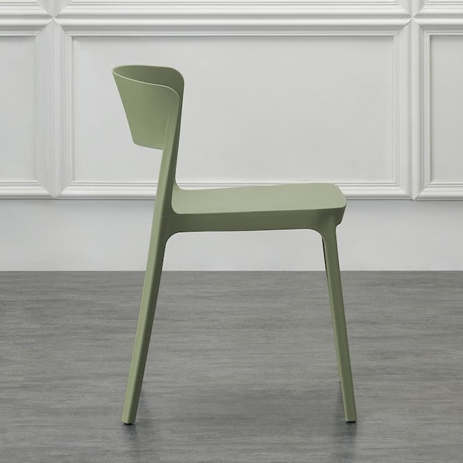 Set de 4 Sillas Mónaco, Color Verde, con Espaldar y Diseño Moderno