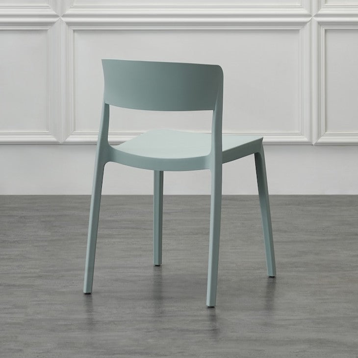 Set de 2 Sillas Mónaco, Color Azul Claro, con Espaldar y Diseño Moderno