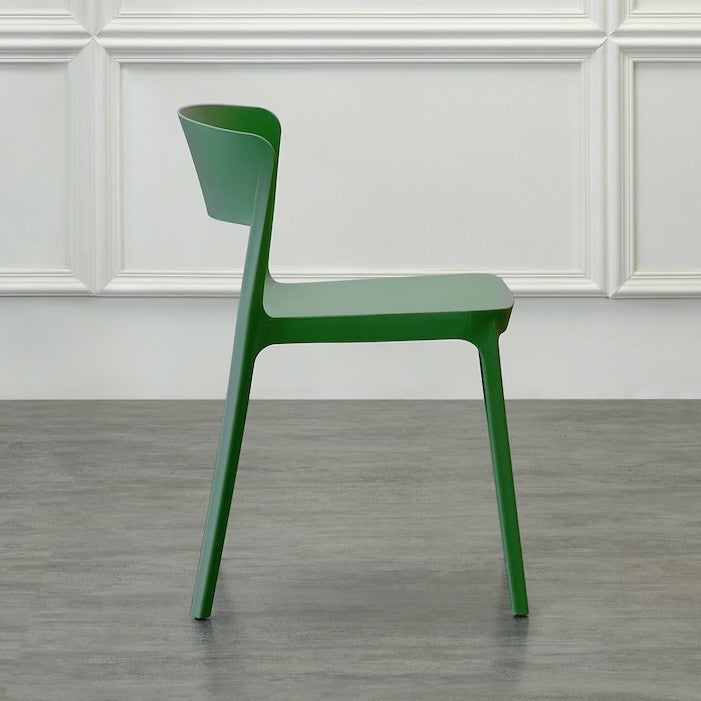 Set de 2 Sillas Mónaco, Color Verde Olivo, con Espaldar y Diseño Moderno