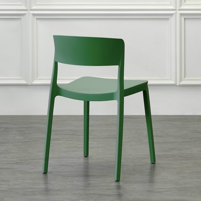 Set de 2 Sillas Mónaco, Color Verde Olivo, con Espaldar y Diseño Moderno