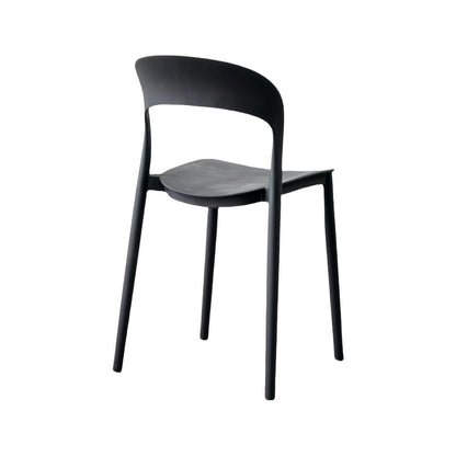 Silla Patrick, Color Negro, Con espaldar y diseño Moderno X4