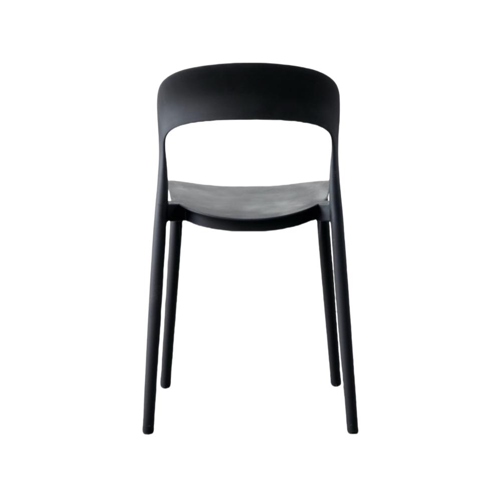 Silla Patrick, Color Negro, Con espaldar y diseño Moderno X2