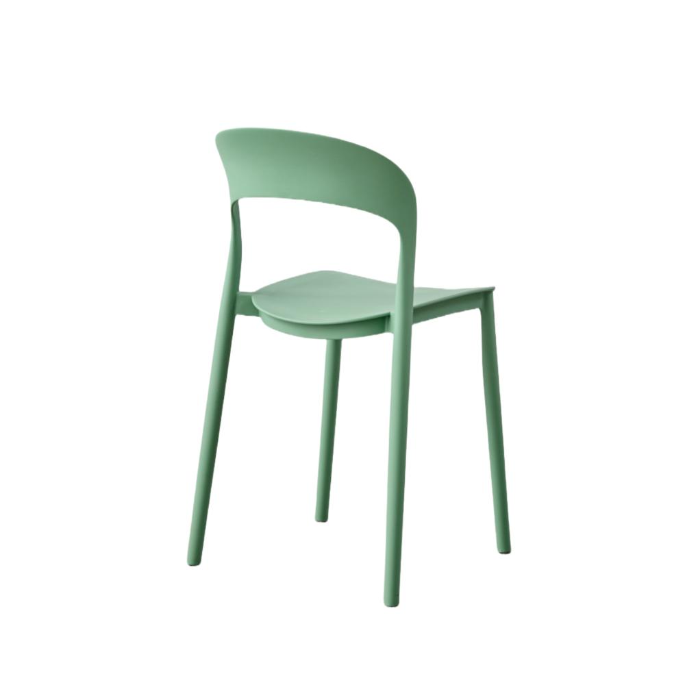 Silla Patrick, Color Verde Oliva, Con espaldar y diseño Moderno X4