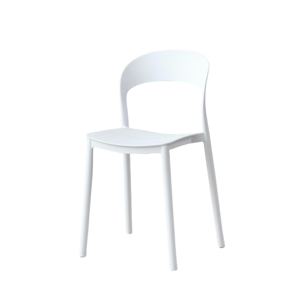 Combo Aura, Incluye comedor y 4 Sillas Con espaldar Color Blanco