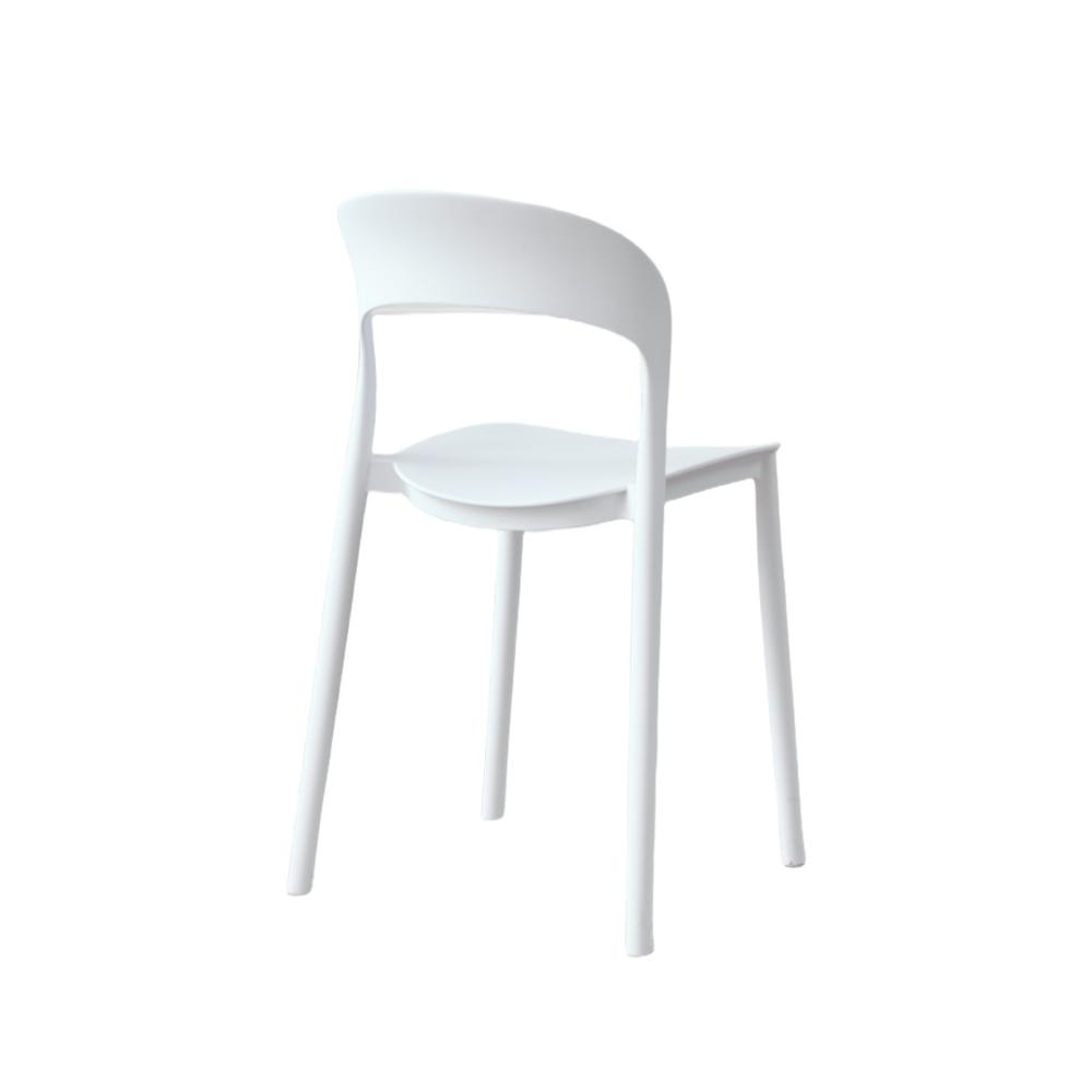 Silla Patrick, Color Blanco, Con espaldar y diseño Moderno X4