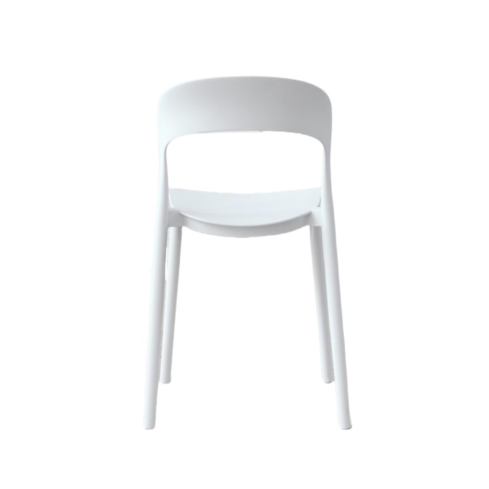 Silla Patrick, Color Blanco, Con espaldar y diseño Moderno X4