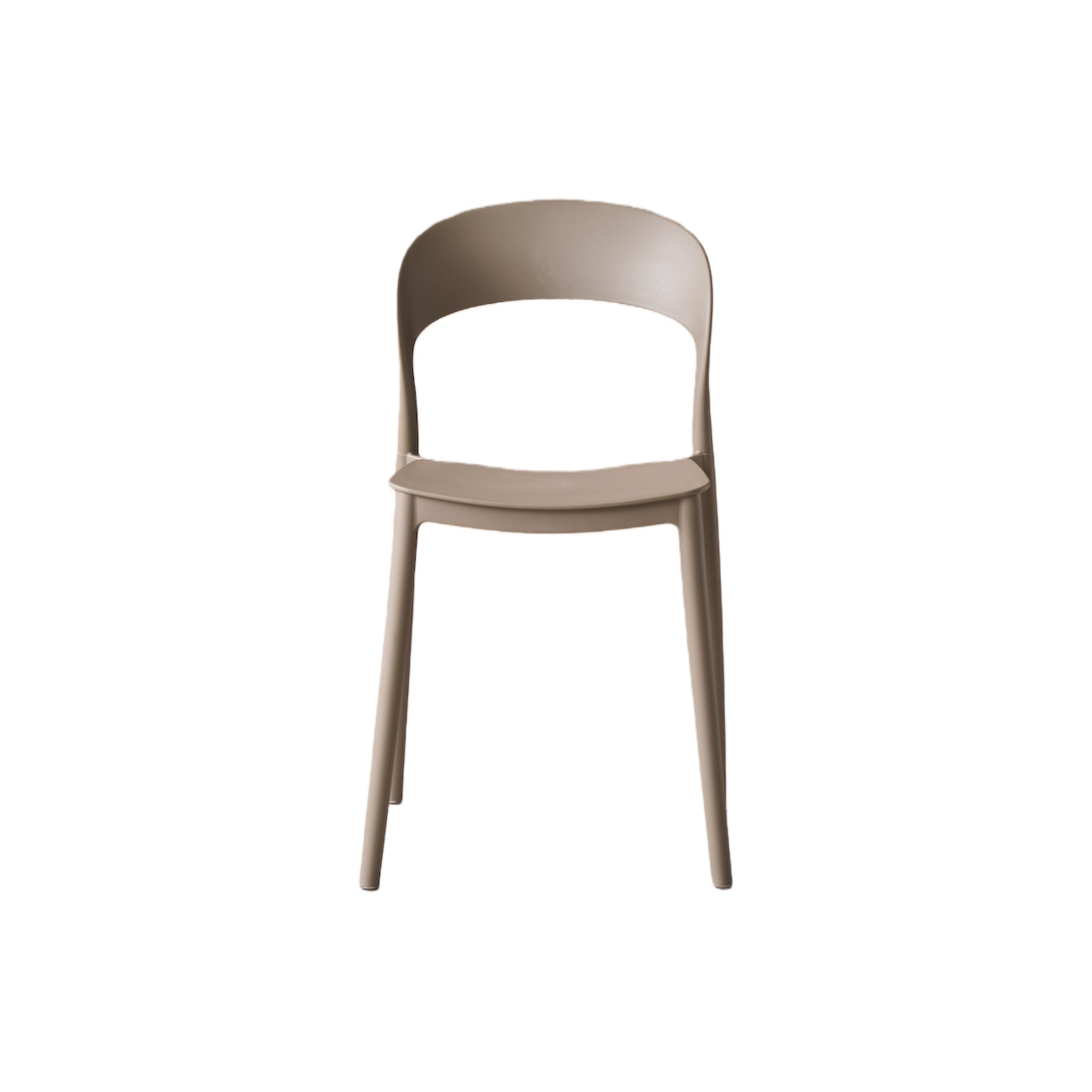 Silla Patrick, Color Taupe, con Espaldar y Diseño Moderno