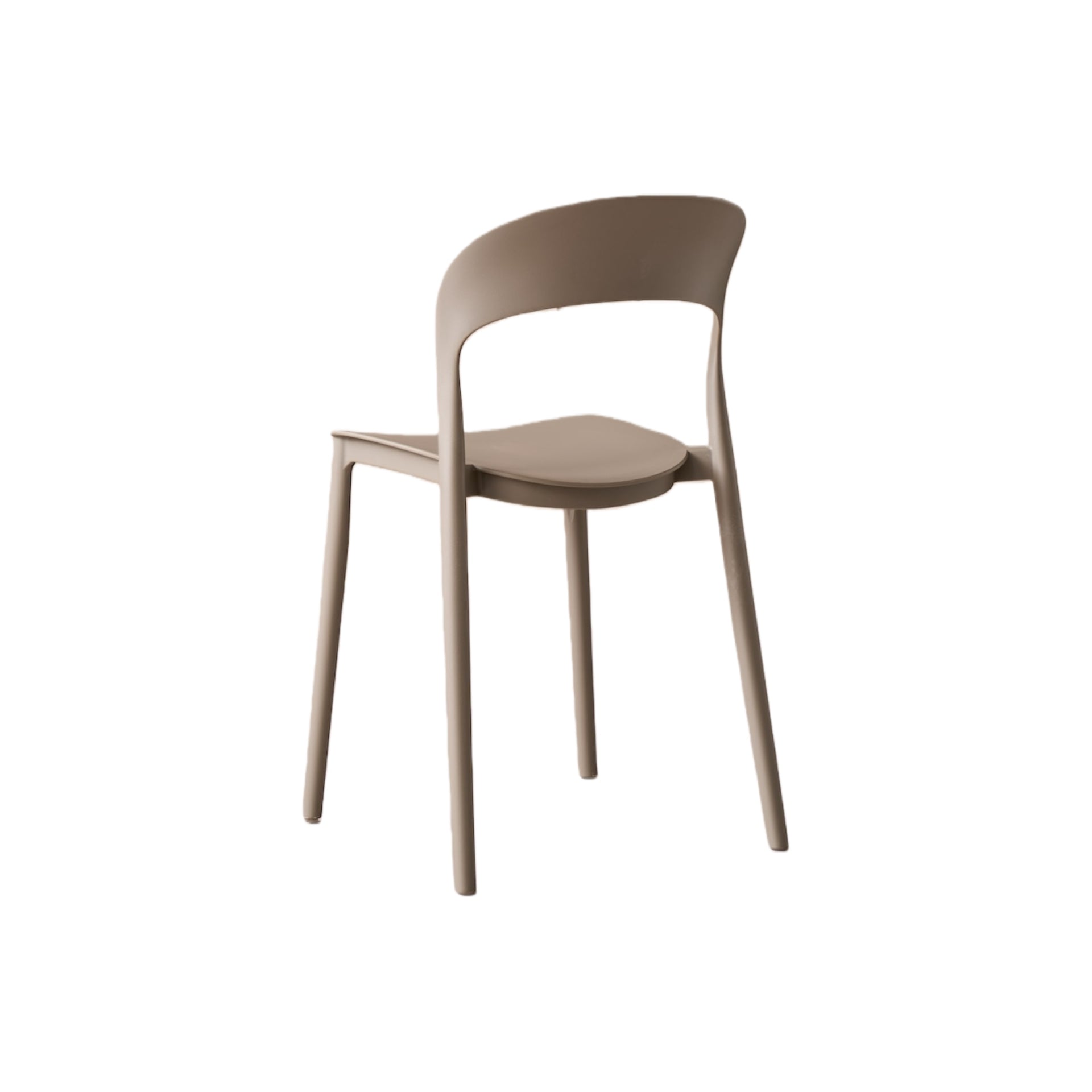 Silla Patrick, Color Taupe, con Espaldar y Diseño Moderno