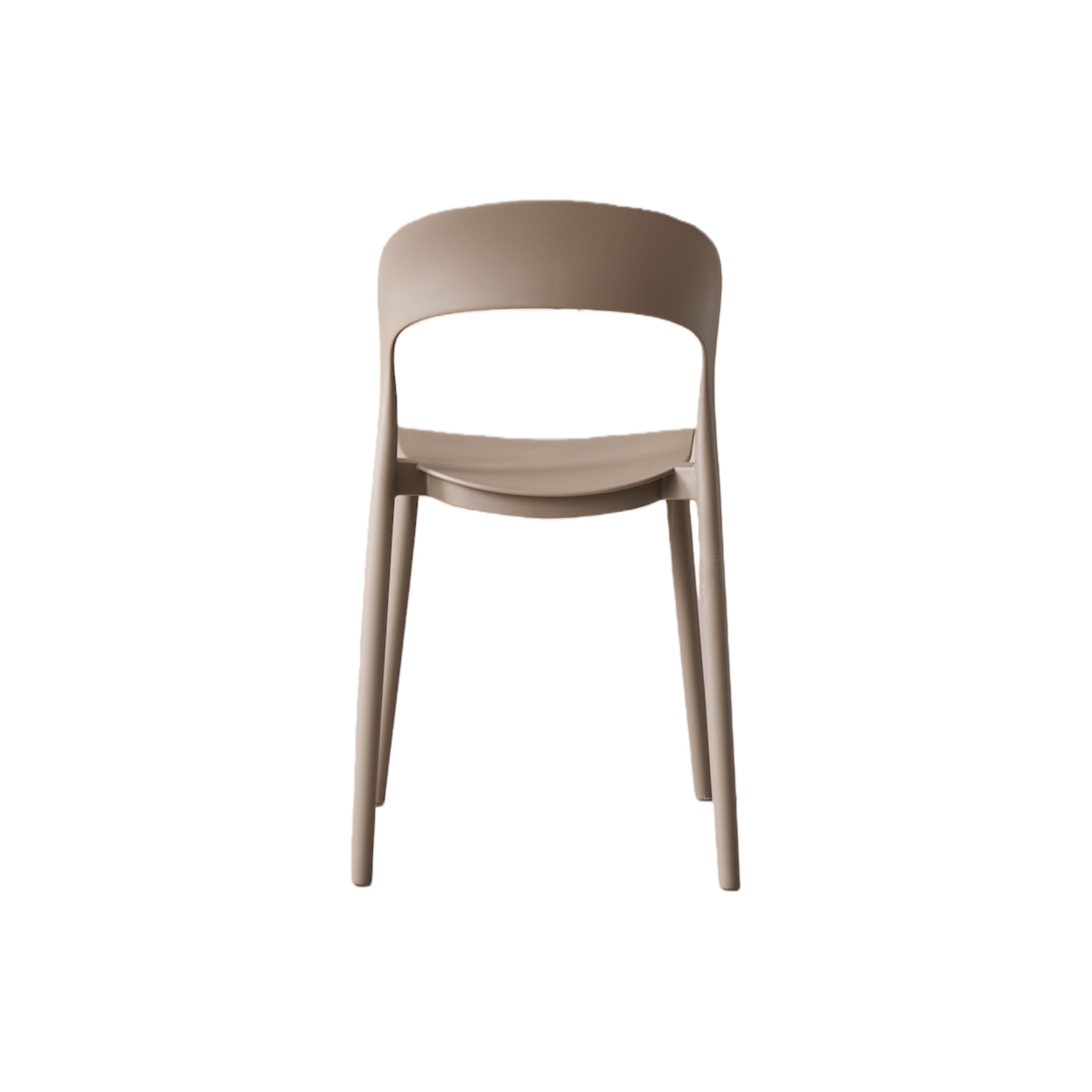 Silla Patrick, Color Taupe, con Espaldar y Diseño Moderno