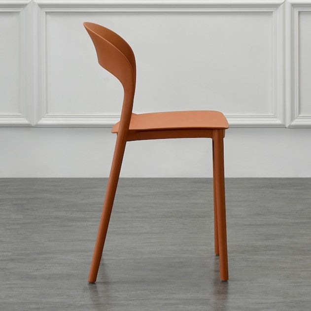 Silla Patrick, Color Terracota, con Espaldar y Diseño Moderno