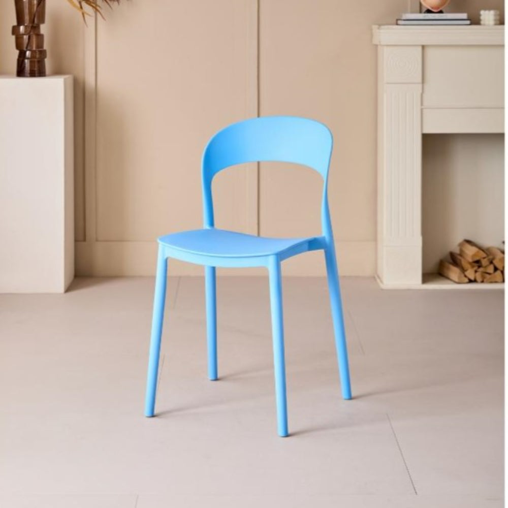 Silla Patrick, Color Azul, Con espaldar y diseño Moderno