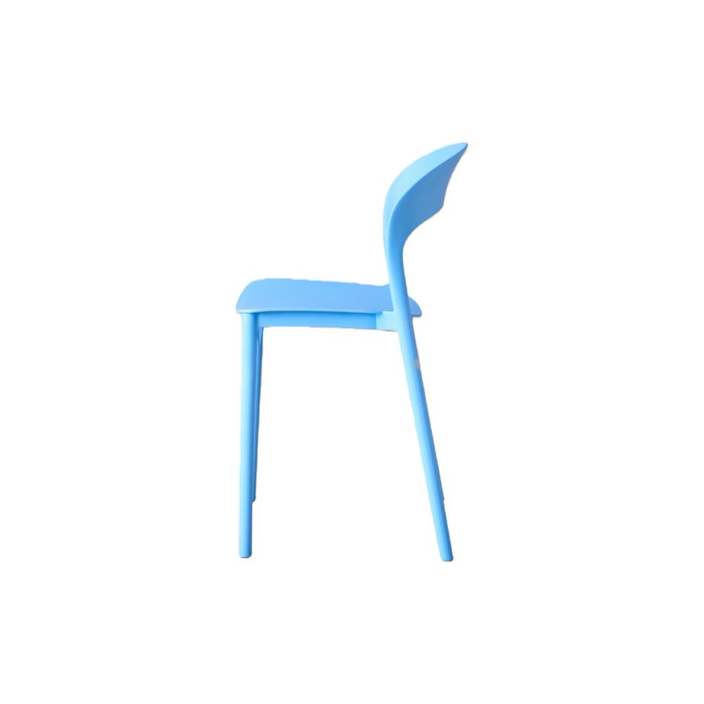 Silla Patrick, Color Azul, Con espaldar y diseño Moderno X4