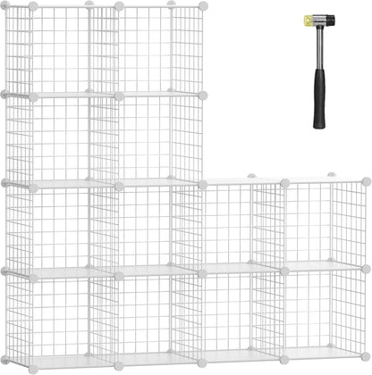 Organizador de armario, organizadores y almacenaje con 12cubos, estantería de