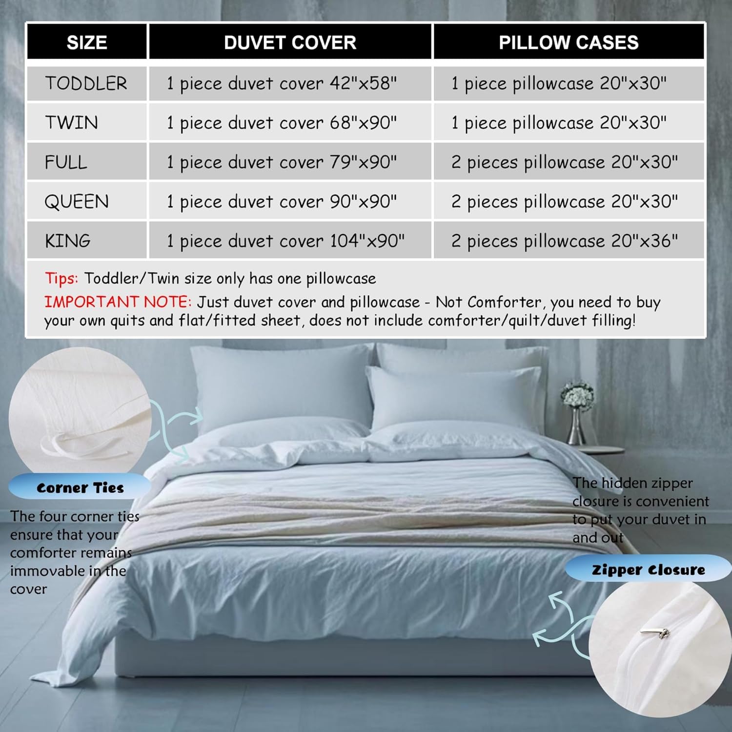 Juego de ropa de cama, matrimonial con funda de edredón con temática de safari...