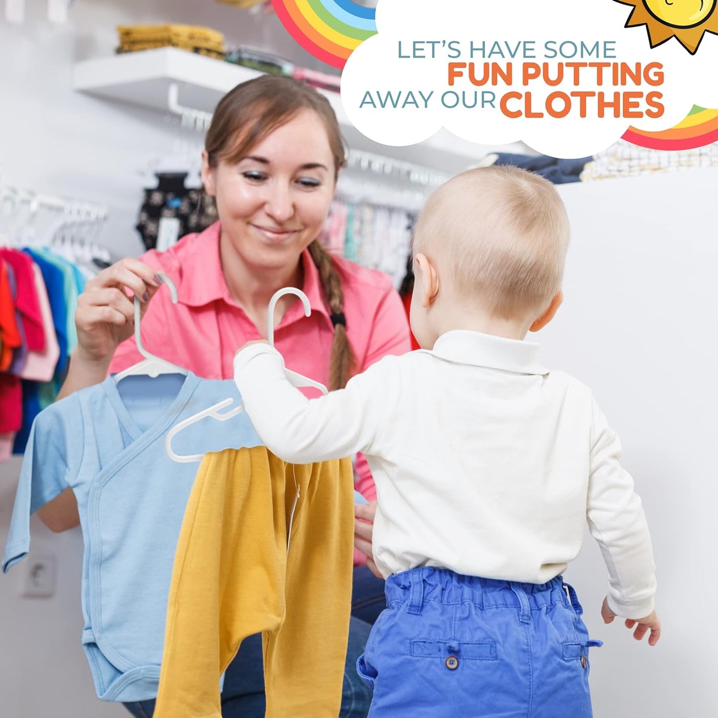 Perchas para bebés fabricadas en Estados Unidos, perchas para niños para ropa...