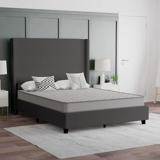 Asteria Premium Comfort Colchón híbrido de resortes interiores de 6 pulgadas,