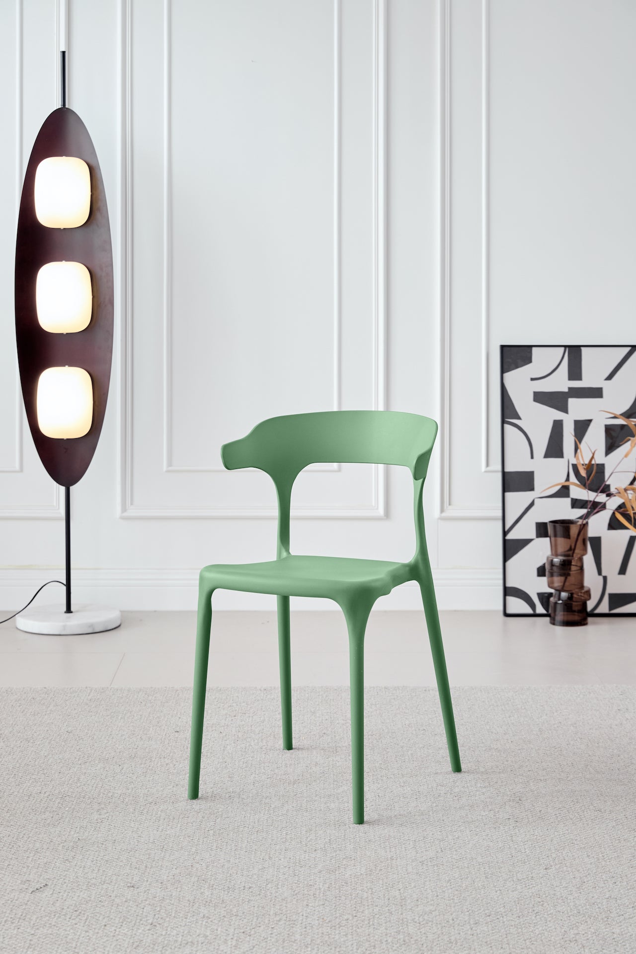 Silla Elena, Color Verde, Diseño Moderno
