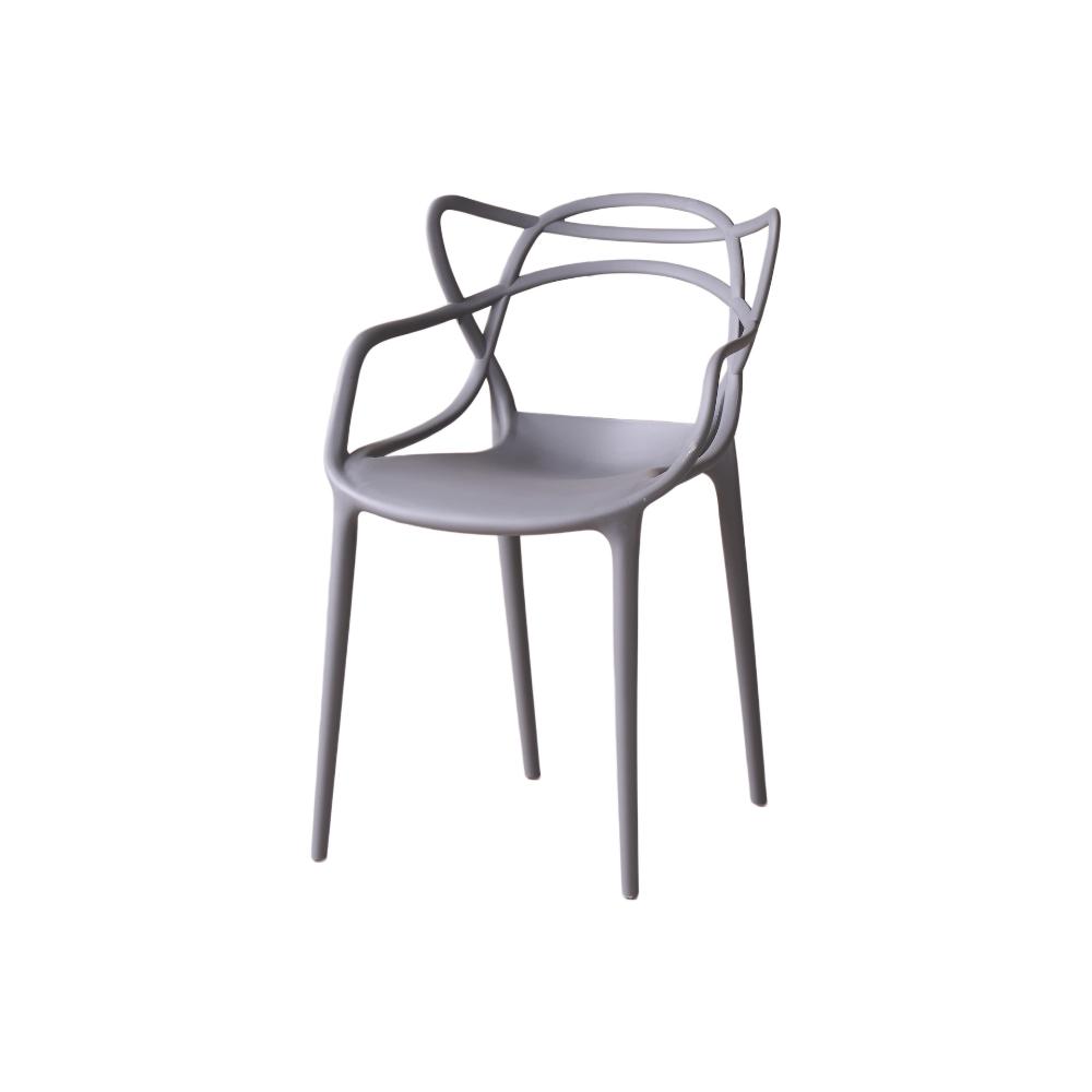 Silla Palermo, Color Gris, Con espaldar y diseño Moderno X2