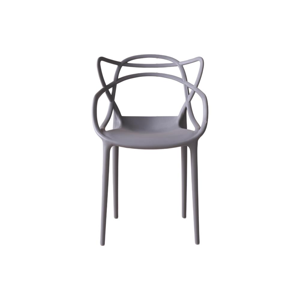 Silla Palermo, Color Gris, Con espaldar y diseño Moderno X2