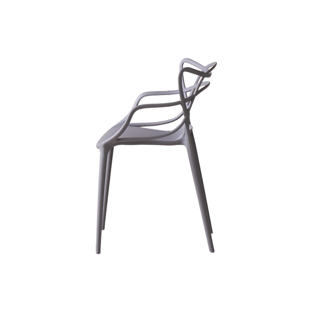 Silla Palermo, Color Gris, Con espaldar y diseño Moderno X2