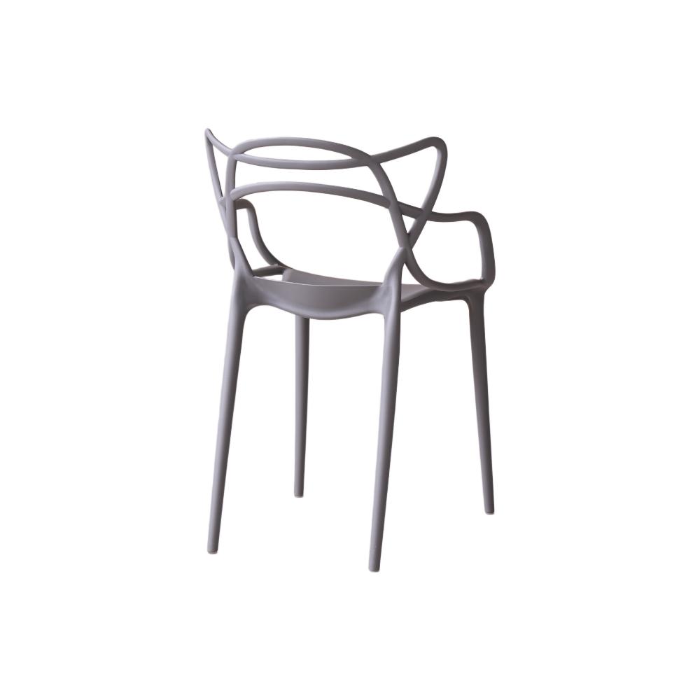 Silla Palermo, Color Gris, Con espaldar y diseño Moderno X2