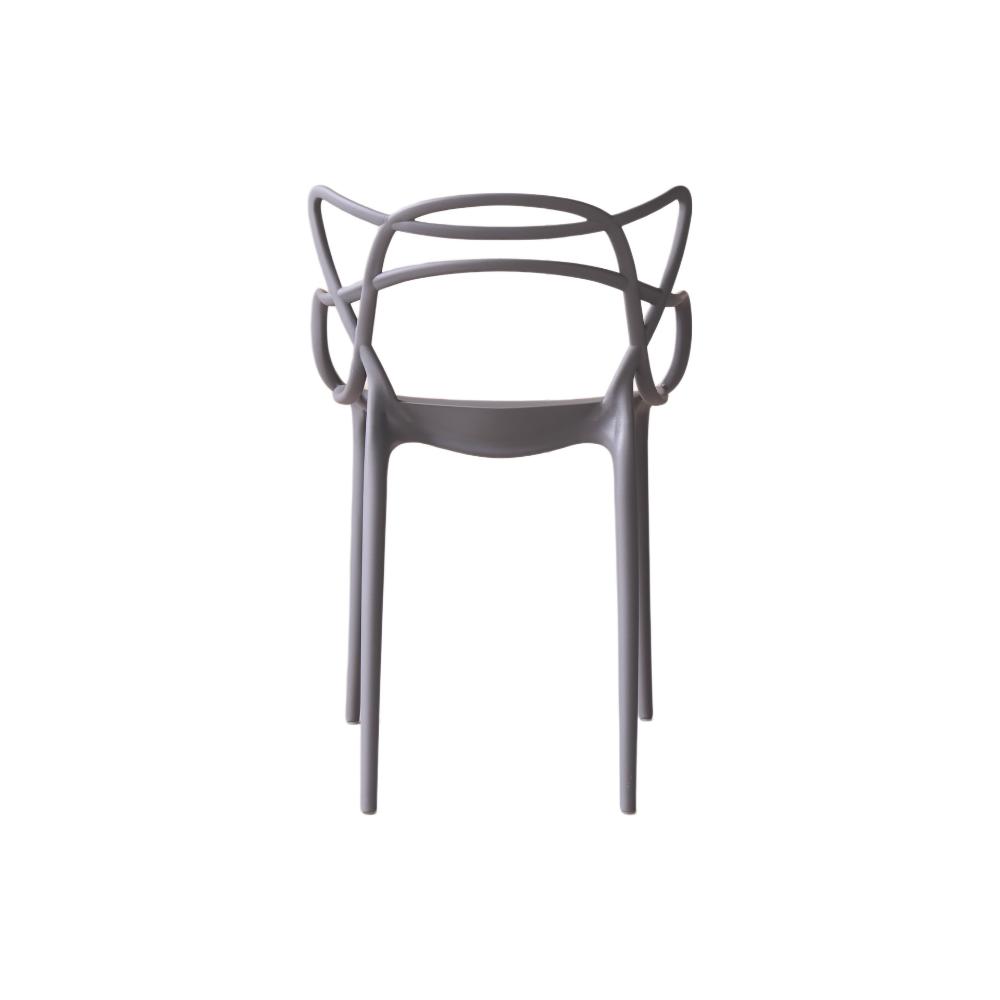 Silla Palermo, Color Gris, Con espaldar y diseño Moderno X2