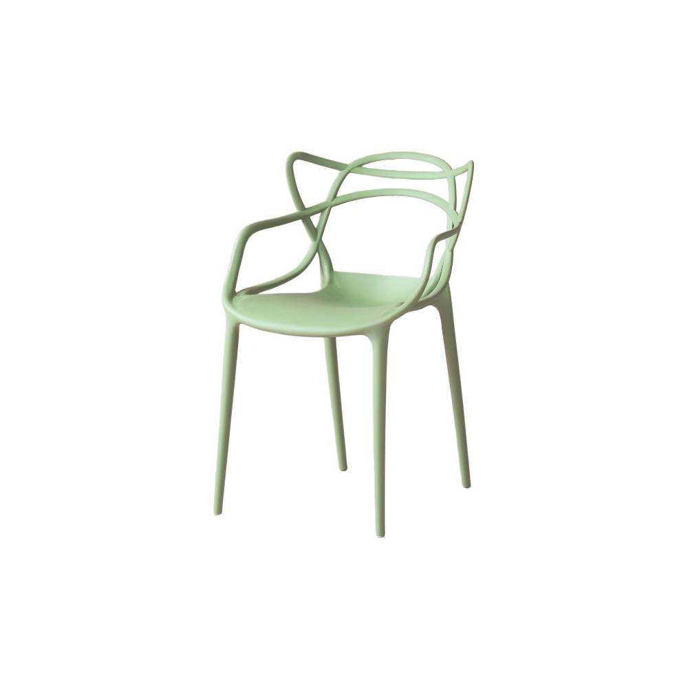 Silla Palermo, Verde Claro, Con espaldar y diseño Moderno X2