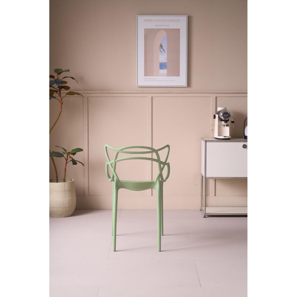 Silla Palermo, Verde Claro, Con espaldar y diseño Moderno X2