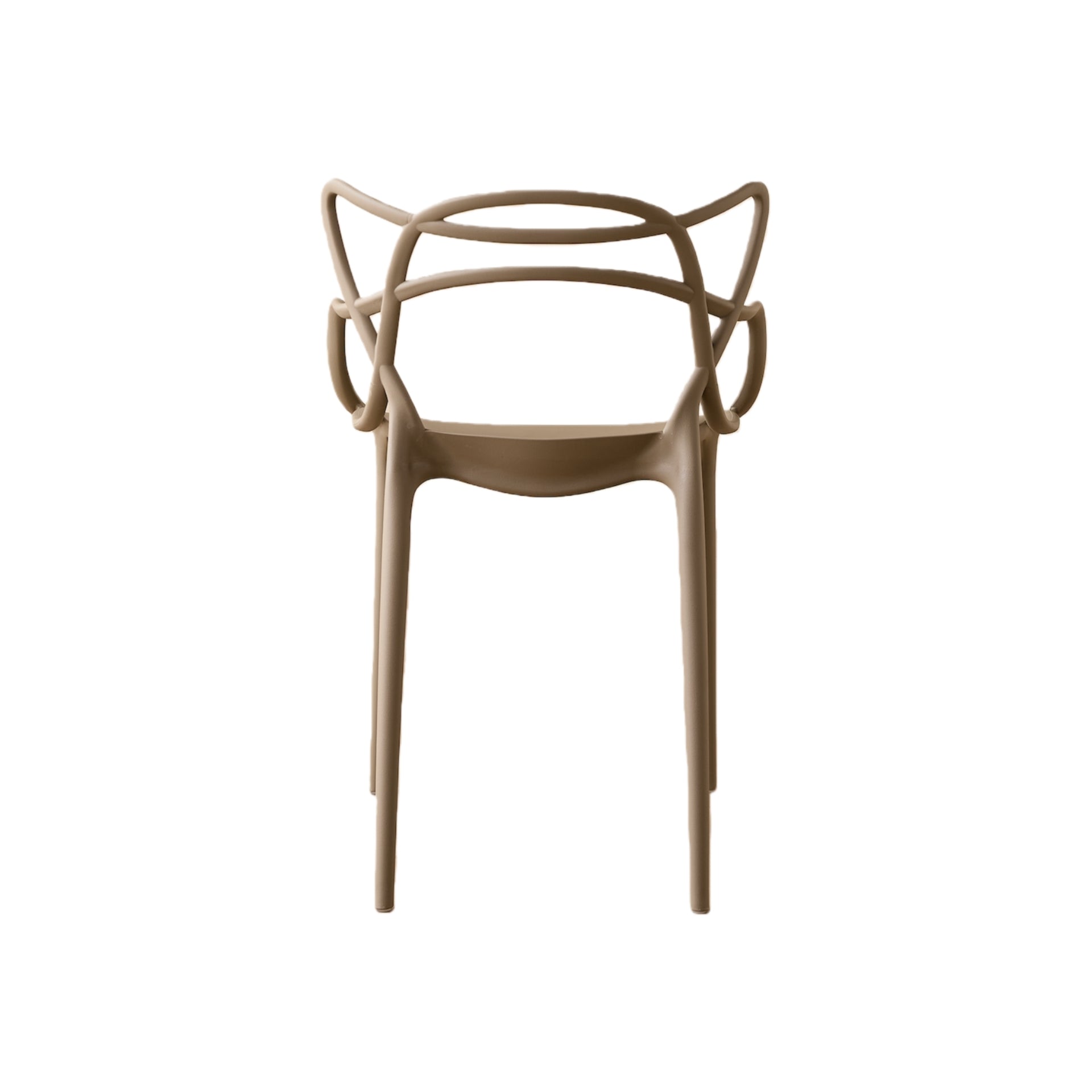 Silla Palermo, Color Taupe, Con espaldar y diseño Moderno