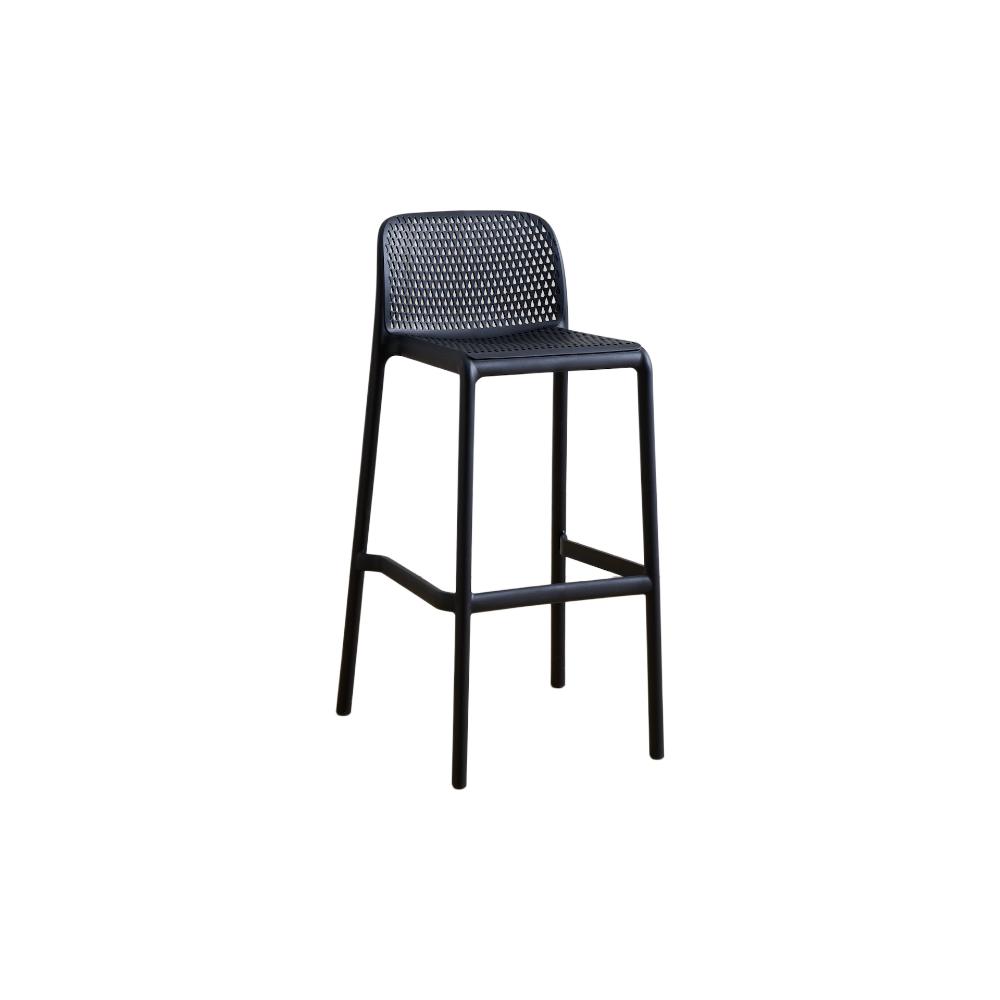 Combo Pisa, Incluye una Barra de Cocina y 2 Sillas para Bar Color Negro