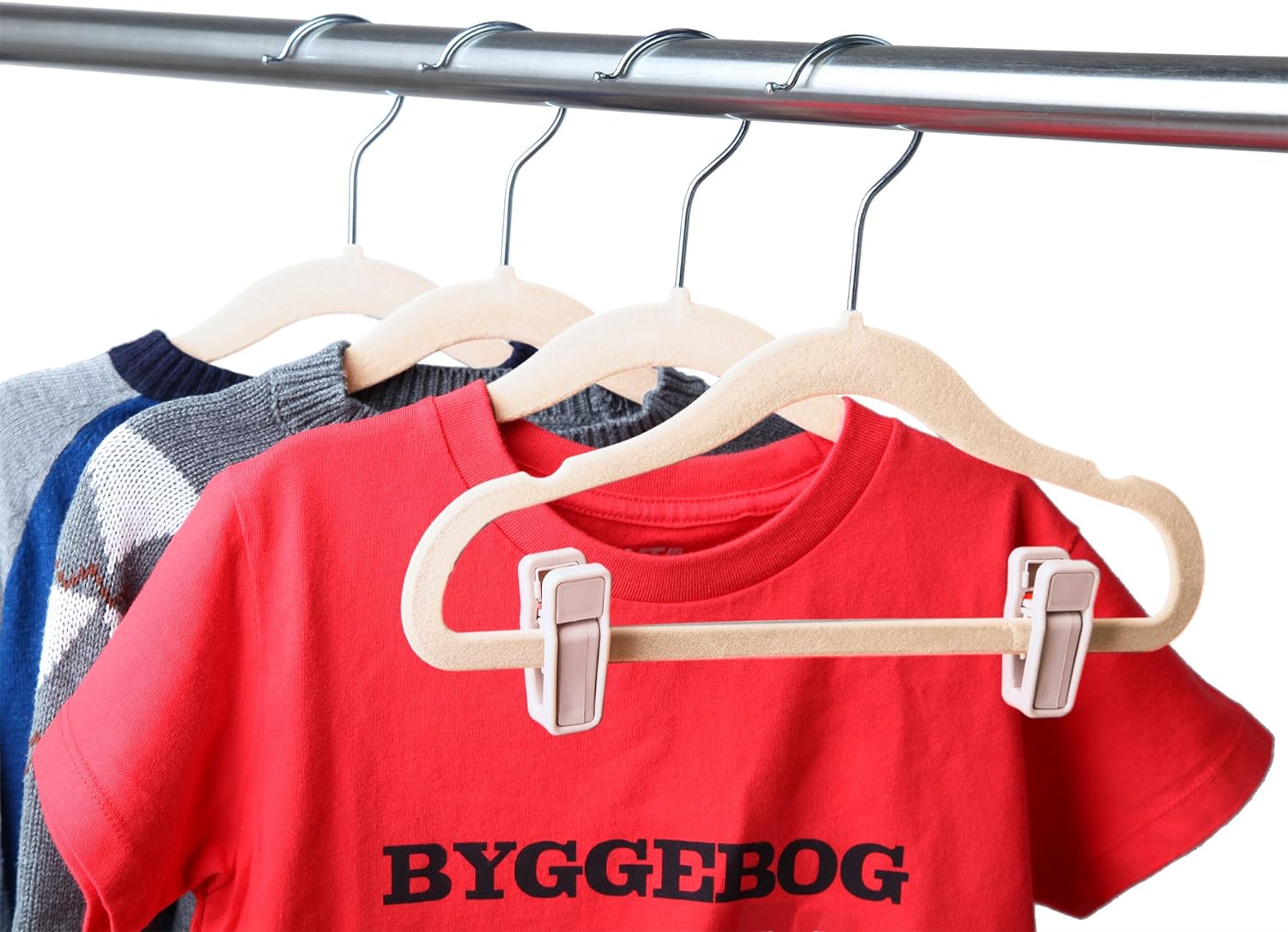 Finnhomy ropa gancho de ropa para bebé y Kids 30-Pack de terciopelo...