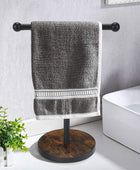 YINMIT Soporte para toallas de mano, soporte para toallas de mano en forma de T...