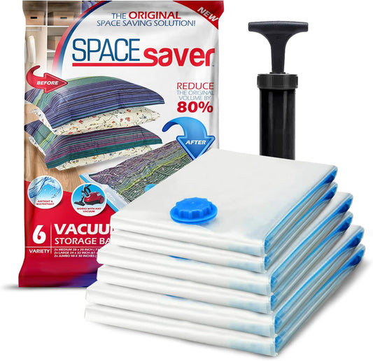 Spacesaver Premium Bolsas de almacenamiento al vacío, funciona con cualquier