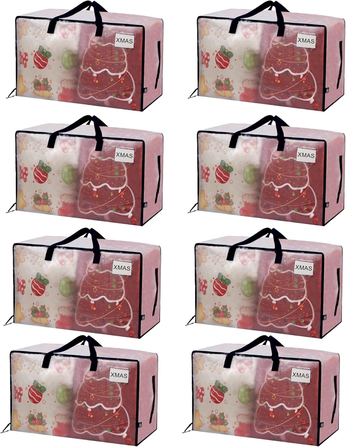 Paquete de 8 bolsas de almacenamiento resistente para mudanzas, dormitorios,