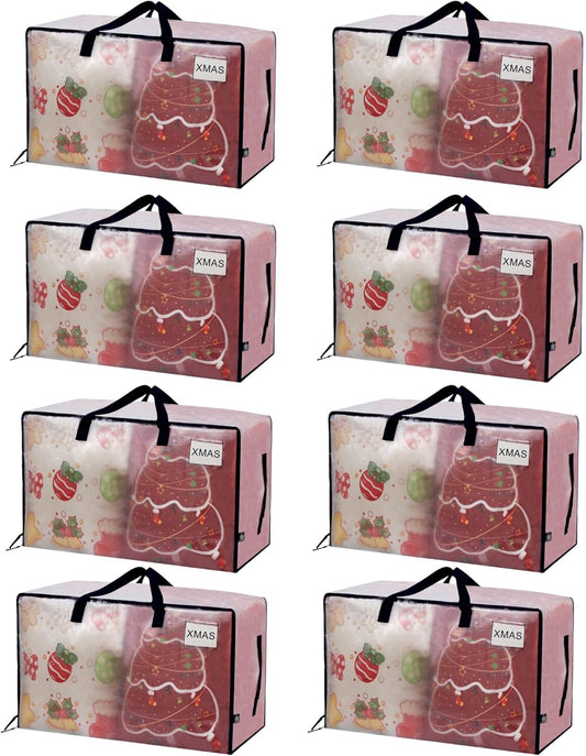 Paquete de 8 bolsas de almacenamiento resistente para mudanzas, dormitorios,