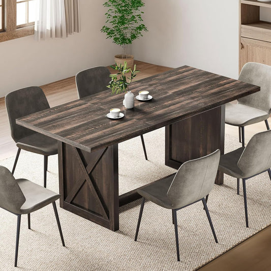 YITAHOME Mesa de comedor grande de 70.8 pulgadas para 6 a 8 personas, mesa de...