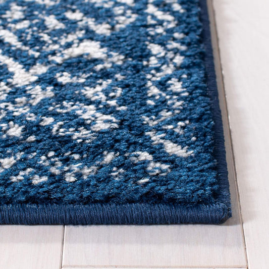 Safavieh - Alfombra decorativa de 2 x 5 pies, colección Tulum, azul marino y...