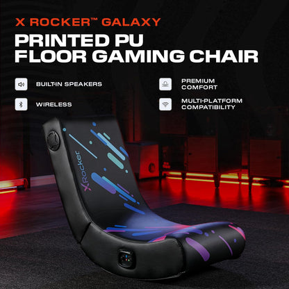 X Rocker - Silla mecedora de piso para videojuegos, altavoces de audio...