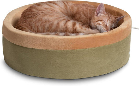 K&H Pet Products Thermo-Kitty - Cama térmica para gatos de interior, cama...