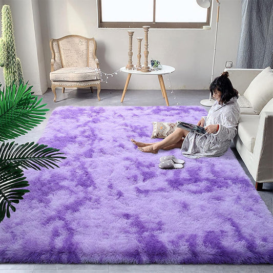 DweIke - Alfombras esponjosas para dormitorio, sala de estar, alfombras de...