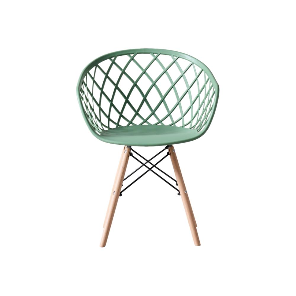 Silla Oasis con Brazos, Color Verde Olivo, con Espaldar