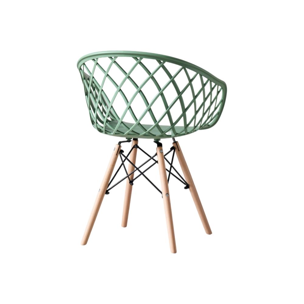 Silla Oasis con Brazos, Color Verde Olivo, con Espaldar