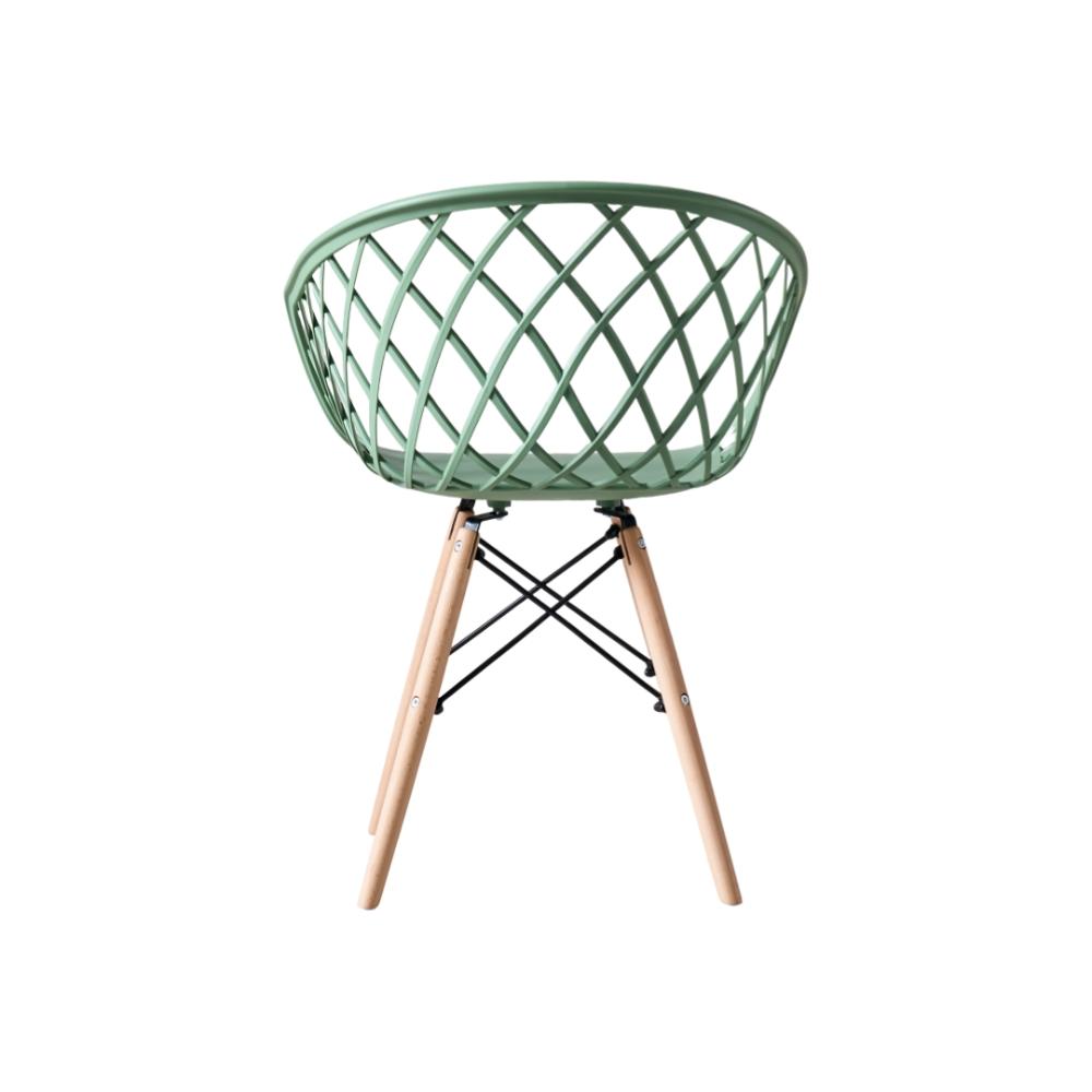 Silla Oasis con Brazos, Color Verde Olivo, con Espaldar