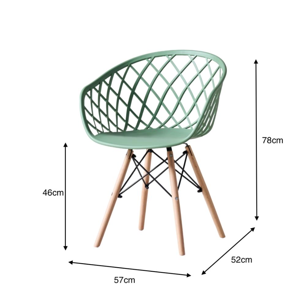 Silla Oasis con Brazos, Color Verde Olivo, con Espaldar