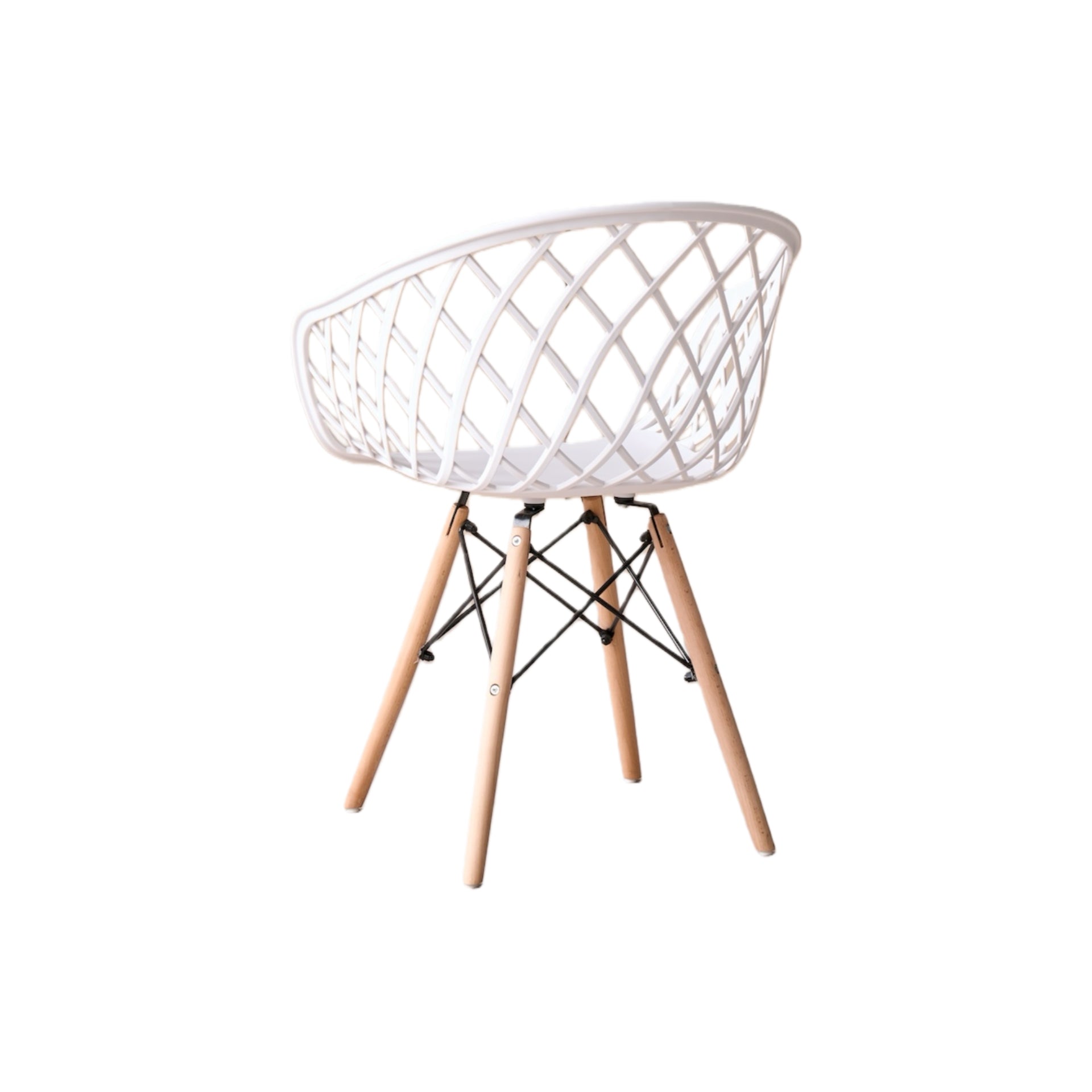 Set de 2 Sillas Oasis con Brazos, Color Blanco, con Espaldar