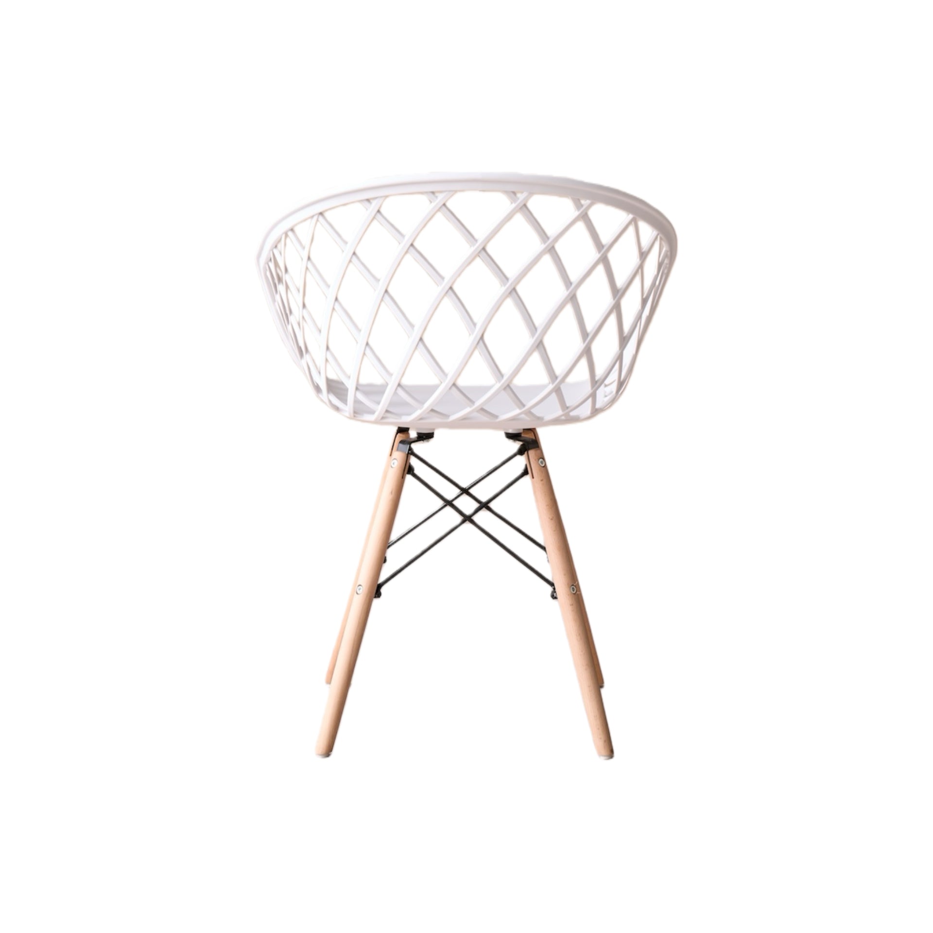 Set de 2 Sillas Oasis con Brazos, Color Blanco, con Espaldar