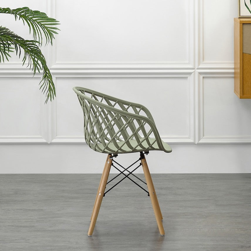 Silla Oasis con Brazos, Color Verde, con Espaldar