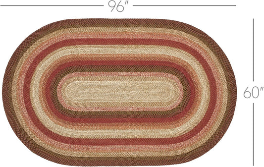 Alfombra de especias de jengibre con almohadilla de PVC, mezcla de yute,