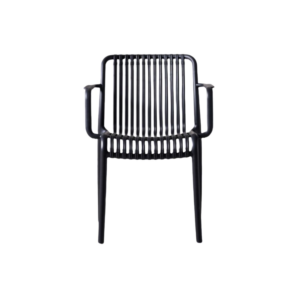 Combo Dos Silla Terra con Brazos, Color Verde Olivo y Negro